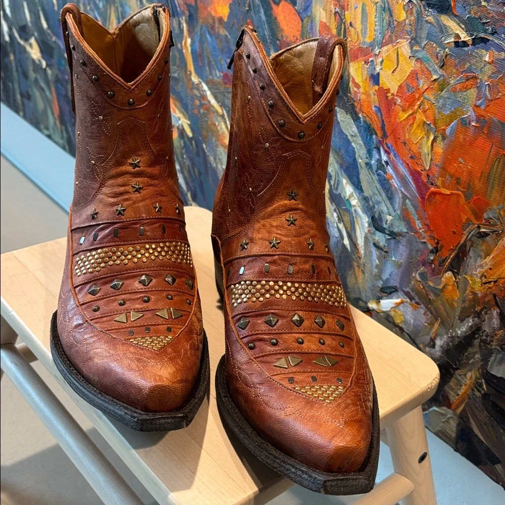 Old Gringo Milagro Studded Leather Ankle Boots (10B) (NWOT) - Picture 2 of 12